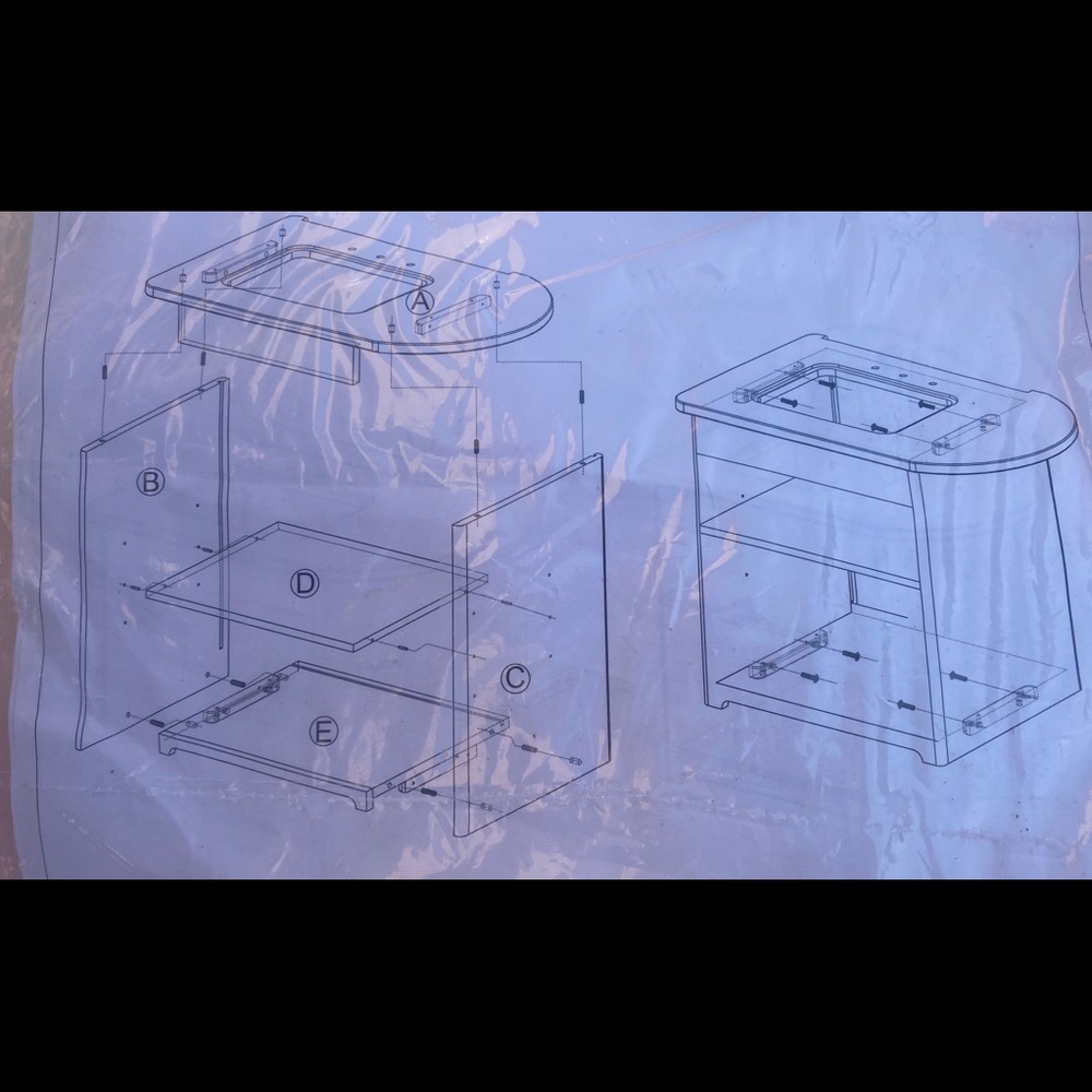 Mini portable wooden Sink